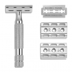 Rockwell 6C Double Edge Safety Razor White Chrome