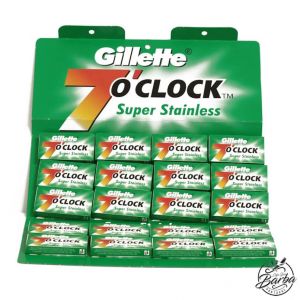 100X Gillette 7 O'clock Super Stainless Blades