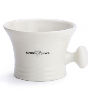 Edwin Jagger Ivory Porcelain Shaving Bowl Handle