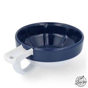Fine Porcelain Shaving Lather Bowl Blue/White