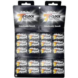 Gillette 7 O'Clock Super Platinum Premium - 100 lâminas