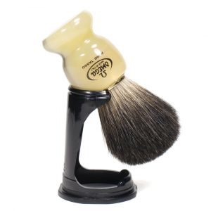 Omega Super Badger Shaving Brush mais Suporte 63171