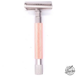 Parker Semi Slant Safety Razor Satin Rose Gold Finish