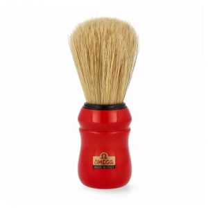 Pincel de Barbear Omega 10049 Vermelho