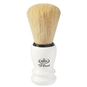 Pincel de Barbear Omega S-Brush S10108 Branco