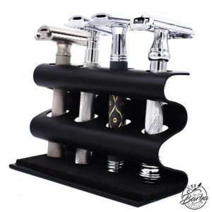 Suporte Parker Deluxe Black Safety Razor Caddy